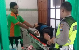 Motor Tabrak Bus Mira di Ngawi, Mahasiswa ini Alami Patah Tulang