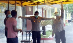 Ini Langkah Polisi Cegah Penyebaran Covid-19 di Mojokerto