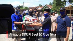 Video: Anggota DPR RI Bagi 30 Ribu Telur