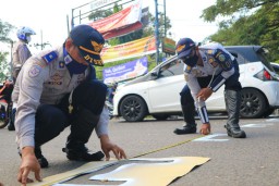 Ponorogo Terapkan Jaga Jarak Bagi Pemotor Ala Starting Grid MotoGP