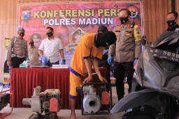 Sukses Curi 9 Pompa Air, Pria Madiun ini Diringkus Saat Pesan Makanan