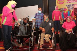 Istri BHS dan Taufiqulbar Serap Aspirasi Penyandang Disabilitas