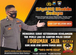 Laporan Kehilangan, Warga Desa di Pacitan Kini Cukup Lewat WhatsApp