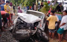 Ditabrak KA hingga Terpental 10 Meter, Pengemudi Brio ini Terluka