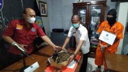 Pria ini Dibekuk saat Ambil Paket Ganja asal Medan 2,1 Kg di Ekspedisi