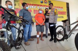 8 Kali Beraksi, Residivis Pencuri Sepeda Gunung di Surabaya Didor