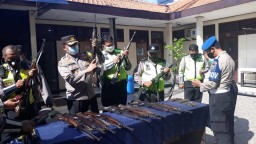 Antisipasi Gangguan Kamtibmas, Polsek Sukolilo Cek Senpi dan Kesiapan Personel