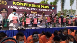 65 Orang Diringkus di Mojokerto, Ini Kasus yang Menjerat Mereka