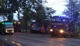 Sebuah Truk dan Dua Bus Kecelakaan Beruntun di Saradan Madiun, 12 Orang Terluka