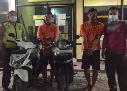 Dihadang Massa, Dua Pencuri Motor asal Sidoarjo Menyerah