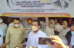 Manfaatkan Gratis, URLC Gerindra Buka Posko Kesehatan Covid-19 di Sidoarjo