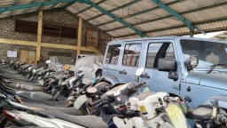 Sebanyak 295 Kendaraan Bermotor di Rupbasan Surabaya Dirampas Negara