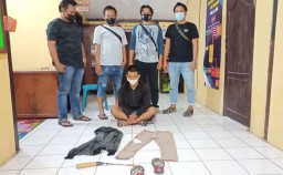 Hutang Tak Kunjung Dibayar, Pria Ngawi Bacok Tetangga Gunakan Parang