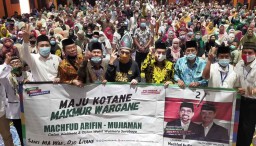 Ratusan Warga Bawean di Surabaya Dukung Machfud Arifin-Mujiaman