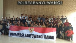 Mediasi Pro Kontra #2019GantiPresiden di Mapolres Banyuwangi Gagal?