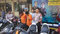 Polisi Bongkar Jaringan Maling Motor di Malang
