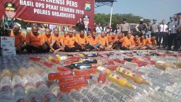 15 Hari Operasi Pekat Semeru 2019 di Mojokerto, 57 Orang Ditangkap