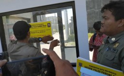 Langgar Perda, Bangunan Pos Keamanan di Mojokerto Disegel