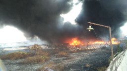 Gudang Percetakan Buduran Sidoarjo Terbakar, Terdengar Suara Ledakan