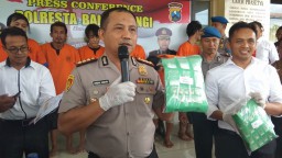 Peredaran Narkoba Banyuwangi Dibongkar, Delapan Orang Dibekuk
