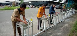 Jadi Pasar Sehat, PIOS Sediakan Wastafel Portable hingga Antiseptik