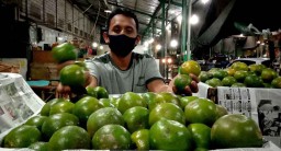Ini Tips Pedagang Buah di PIOS Memilih Jeruk Lokal