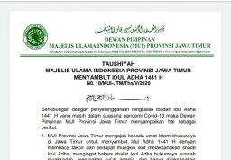MUI Minta Salat Idul Adha dan Kurban Terapkan Protokol Kesehatan