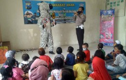 Peringati HAN, Polisi Ajak Tertib Lalu Lintas di Tengah Pandemi Corona