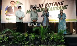 Sambil Bersalawat, Fatayat NU Doakan Machfud Arifin Jadi Wali Kota