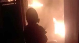 Toko Sembako Pasar Baru Kota Probolinggo Hangus Terbakar