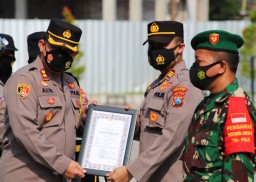 Apresiasi dari Kapolres untuk Satgas Covid-19 Gresik 