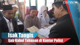 Video: Isak Tangis Ijab Kabul Tahanan di Kantor Polisi