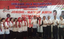 Para Istri Purnawirawan TNI AL Deklarasi Dukung Jokowi