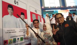 Tim Jokowi Kampanye di Lamongan, Gelar Simulasi Coblos 01