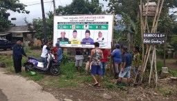 Caleg Partai Golkar, PKB, NasDem dan PKS di Banyuwangi Kampanye Bareng