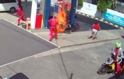 Motor dan Mesin Pengisi BBM SPBU di Banyuwangi Hangus Terbakar
