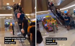 Viral Video Pria di Surabaya Sebut Pengunjung Mal Bermasker Orang Tolol