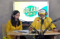 Jangkau Pemilih Melalui Udara, Golkar Jatim Launching Studio Digital