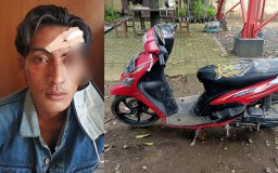 Kehausan saat Dorong Motor Curian, Maling ini Malah Mampir di Warung Korban