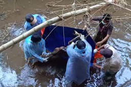 Penemuan Mayat Wanita dalam Sungai Gegerkan Warga Pasuruan