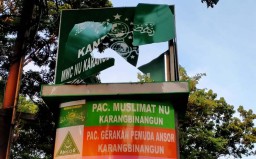 NU Lamongan Minta Pecahnya Neon Boks Kantor MWC Karangbinangun Diusut