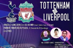 Kenang Masa Kecil, Cak Ipin Nobar Final Liga Champions di Surabaya