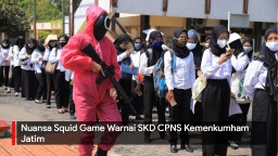 Video: Nuansa Squid Game Warnai Seleksi SKD CPNS Kemenkumham Jatim