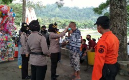 Operasi dan Sosialisasi Prokes Sasar Pengunjung Wisata Telaga Ngebel