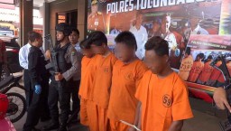 Pasutri Dilempar Batu Hingga Terluka, 4 Remaja Tulungagung Diamankan