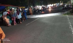 Palem 17 Meter di Alun-alun Bangil Tumbang: Warga Histeris, Dua Motor Tertimpa