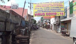 Dikabarkan Terpapar Virus Corona, Pasar Gresik PPI Surabaya Ditutup