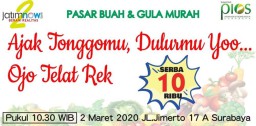 Belanja di Pasar Buah dan Gula Murah, Perhatikan Lima Hal ini