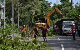Pelebaran Jalan Simpang Dukuh Surabaya Dilanjutkan