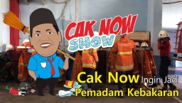 Cak Now Ingin Jadi Pemadam Kebakaran